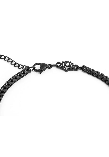 Franco Chain Bracelet Matte Black