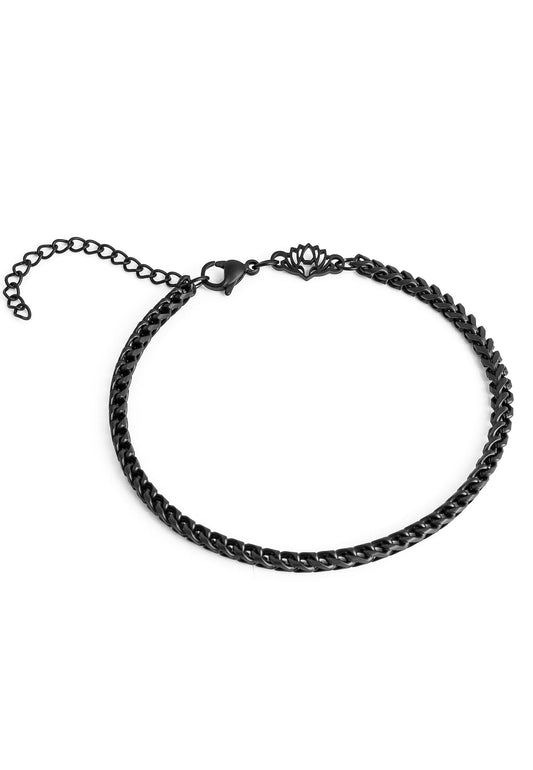 Franco Chain Bracelet Matte Black