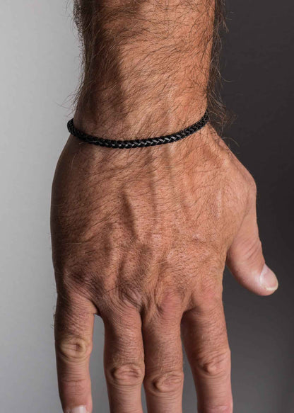 Franco Chain Bracelet Matte Black