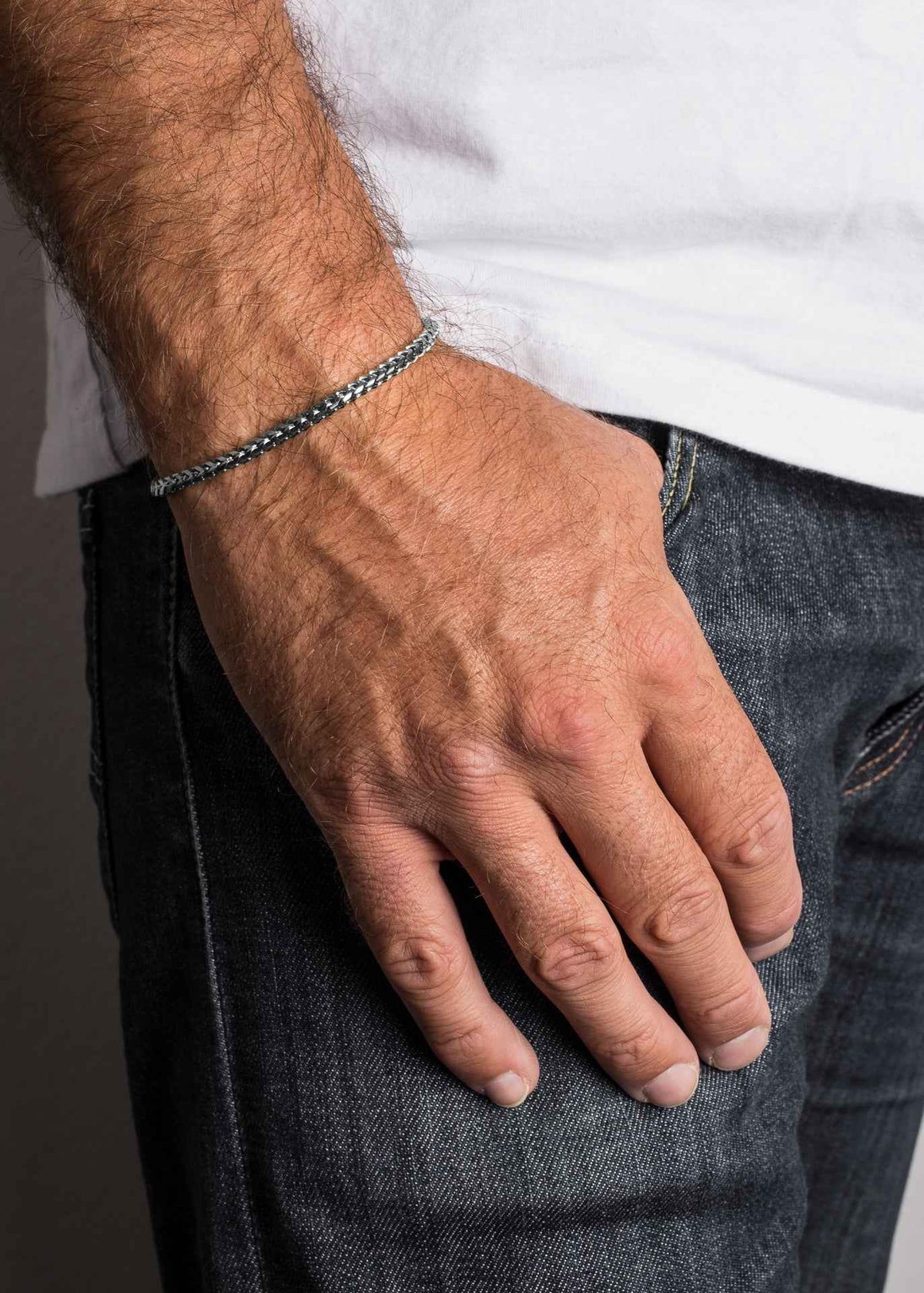 Franco Chain Bracelet Silver