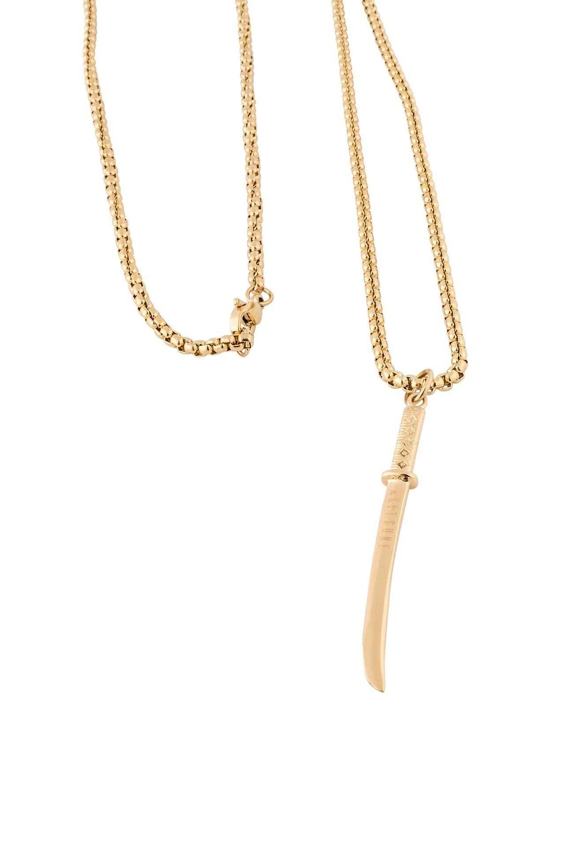 Gladius Pendant / Necklace Gold 90 cm