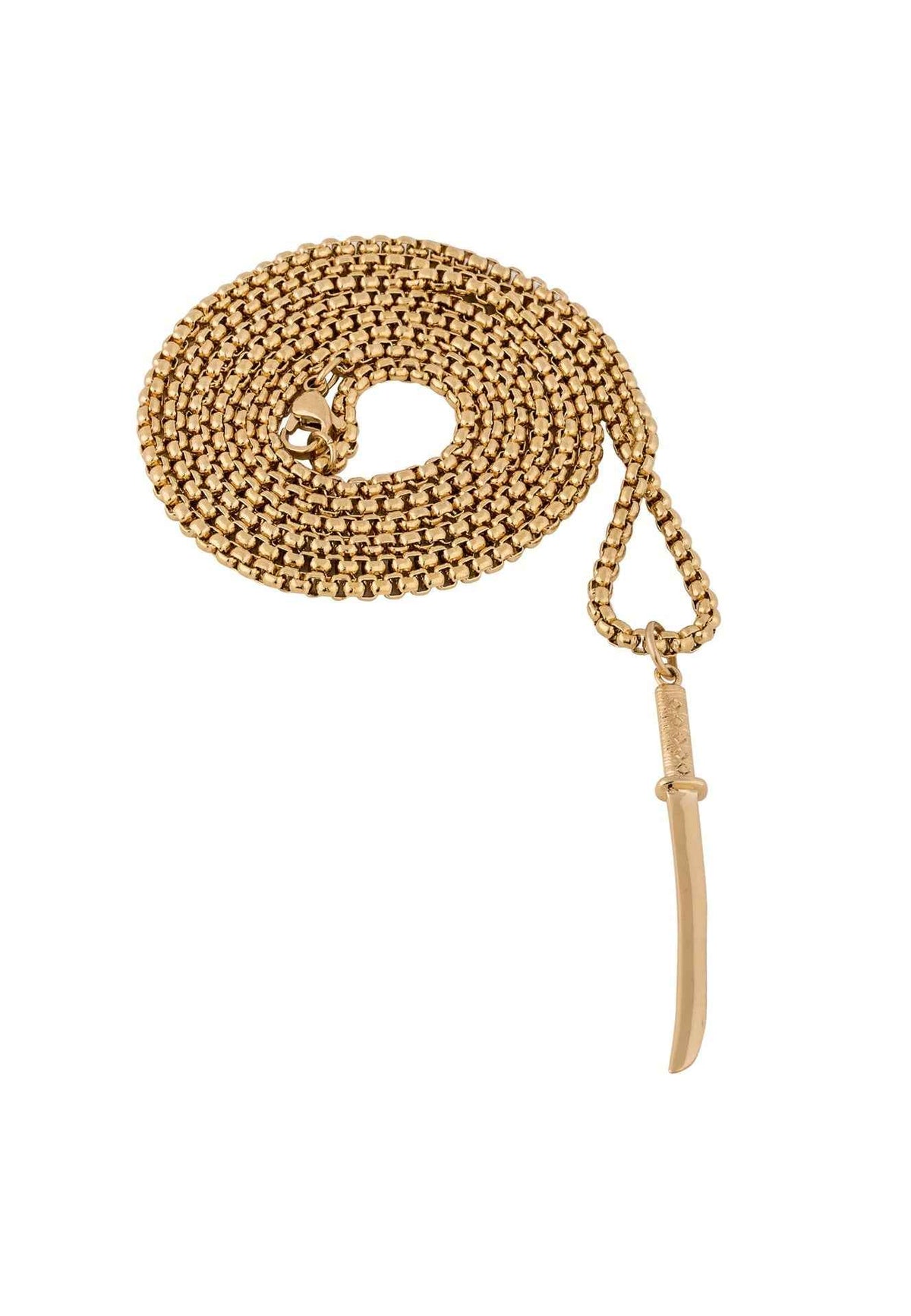 Gladius Pendant / Necklace Gold 90 cm