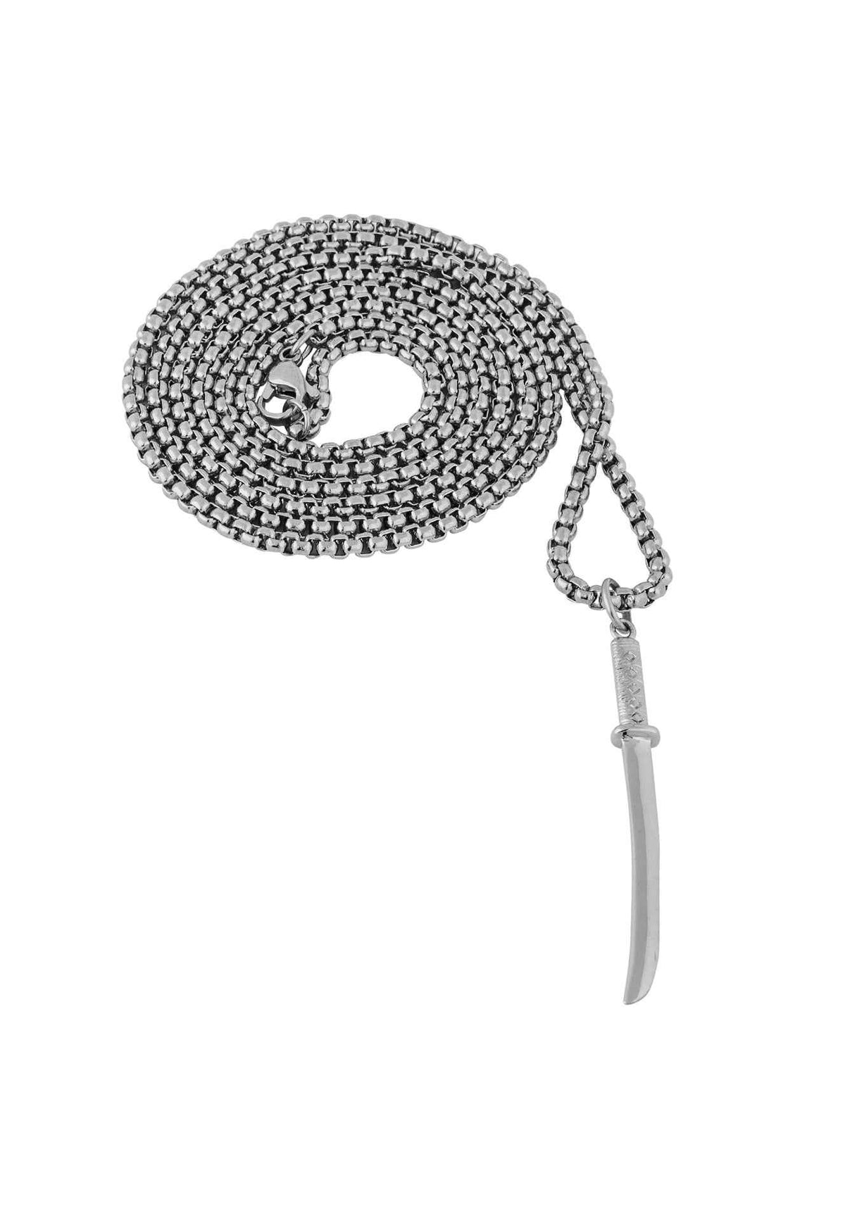 Gladius Pendant / Necklace Silver 90 cm