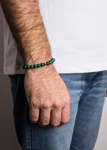 Globae Bracelet - Artificial Malachite