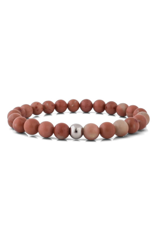 Globae Bracelet - Peach Blossom Jade