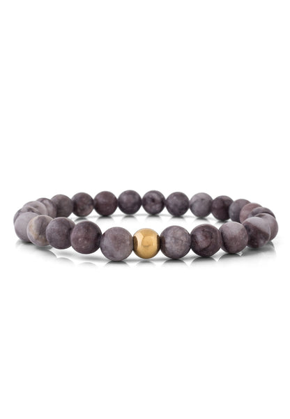 Globae Bracelet - Purple Wood Grain Stone