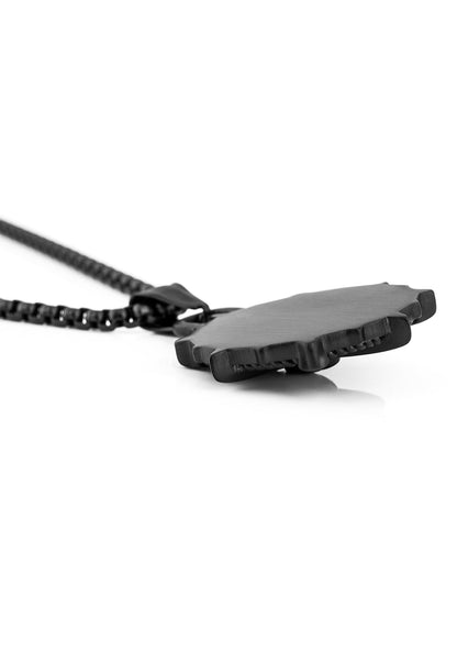 Guidance Pendant / Necklace Matte Black 70 cm