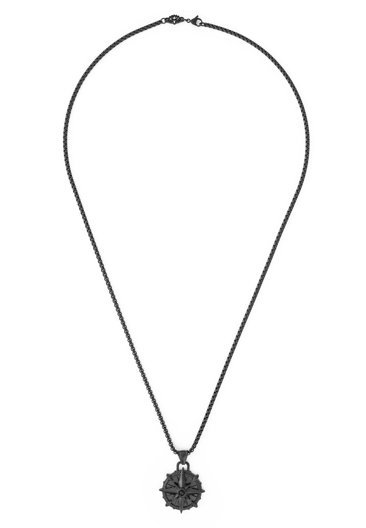 Guidance Pendant / Necklace Matte Black 70 cm