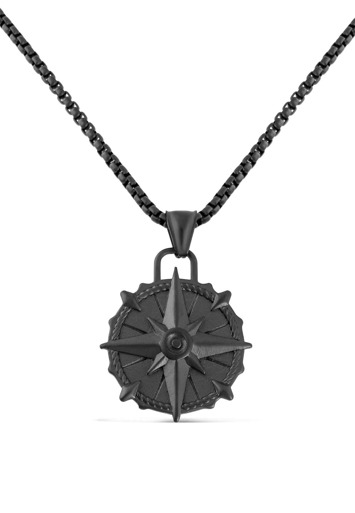 Guidance Pendant / Necklace Matte Black 70 cm