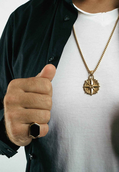 Guidance Pendant / Necklace Gold 70 cm