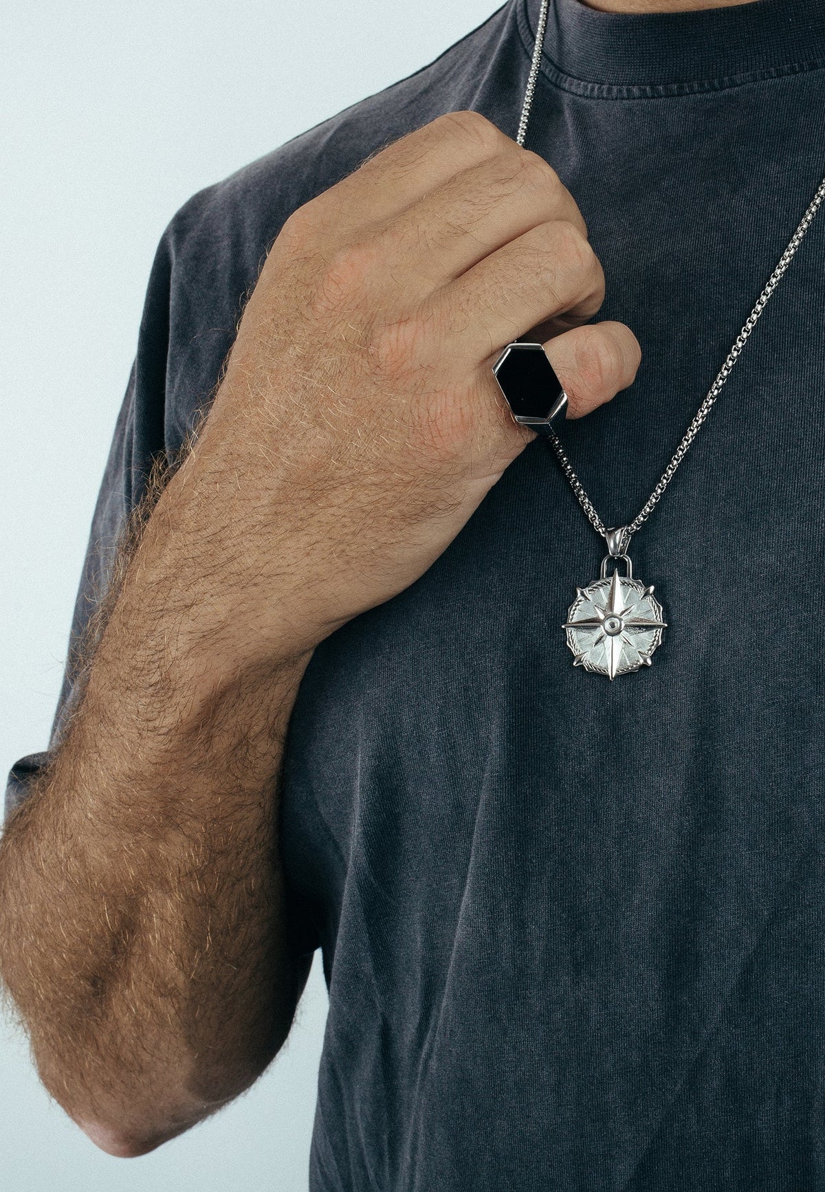 Guidance Pendant / Necklace Silver 70 cm