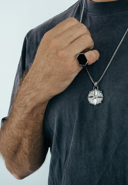 Guidance Pendant / Necklace Silver 70 cm