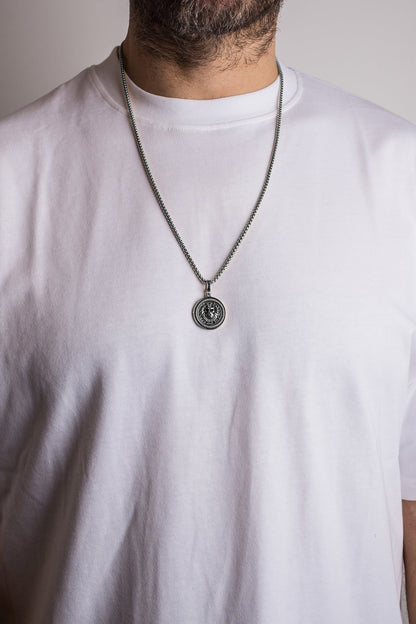 Imperator Pendant / Necklace Antique Silver 70 cm