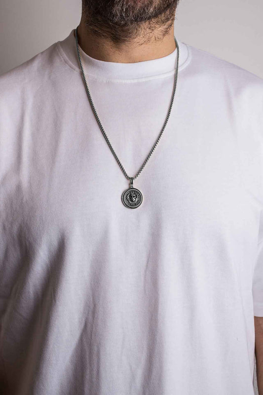 Imperator Pendant / Necklace Antique Silver 70 cm