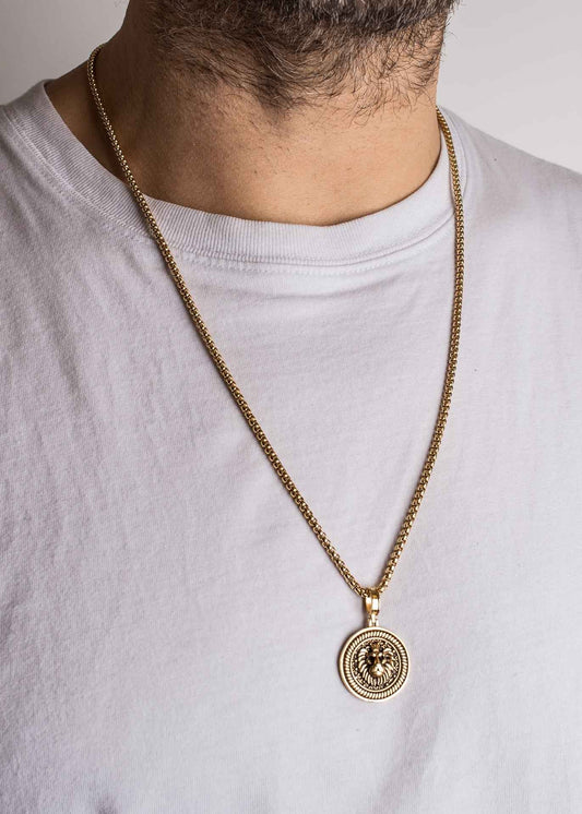 Imperator Pendant / Necklace Antique Gold 70 cm