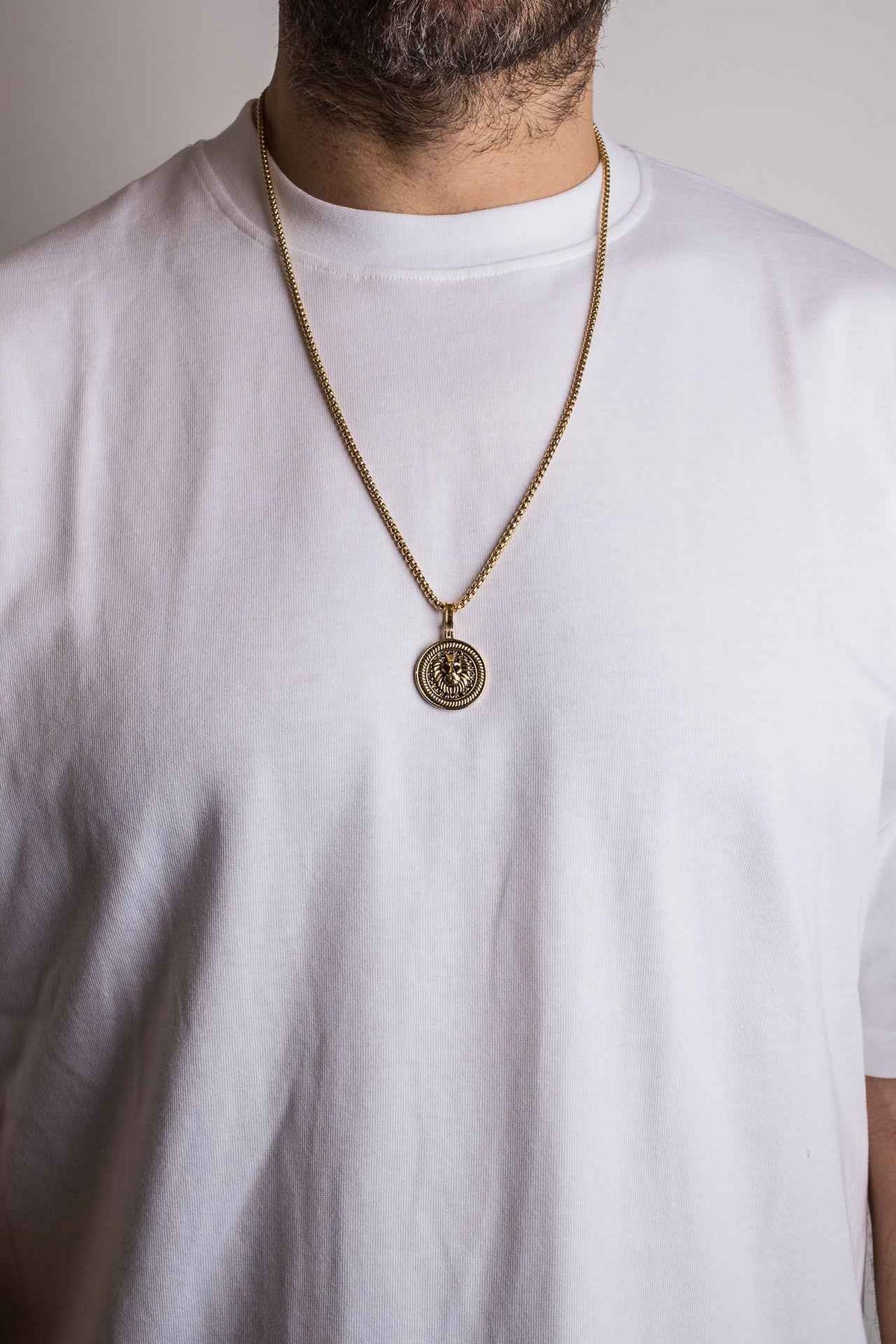 Imperator Pendant / Necklace Antique Gold 70 cm