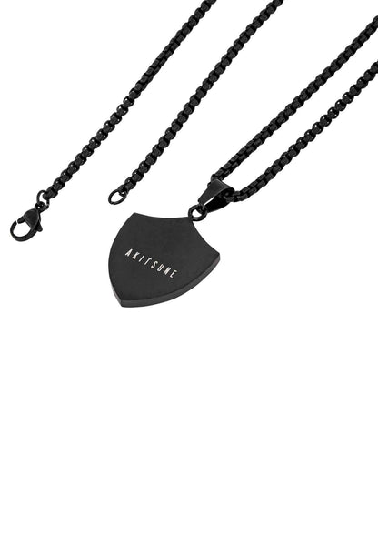 Insignia Pendant / Necklace Matte Black 90 cm
