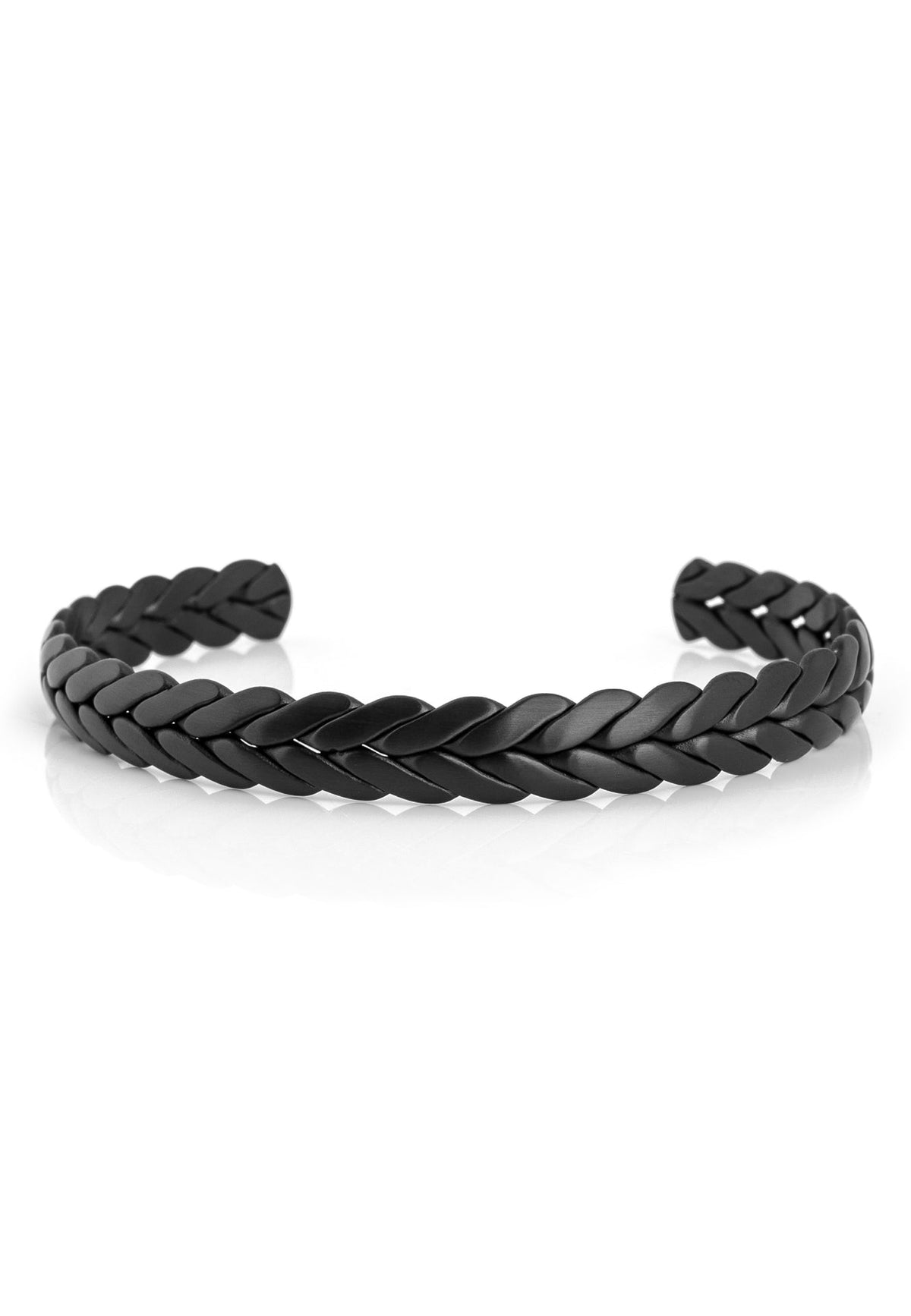 Laurea Laurel Wreath Bangle - Black