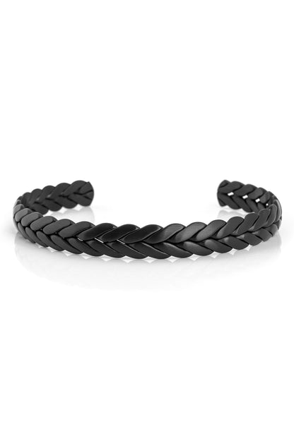Laurea Laurel Wreath Bangle - Black