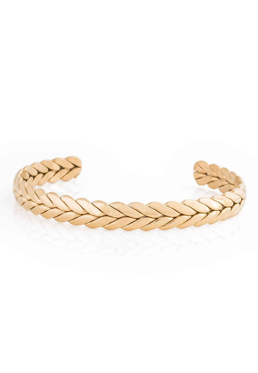Laurea Laurel Wreath Bangle - Gold