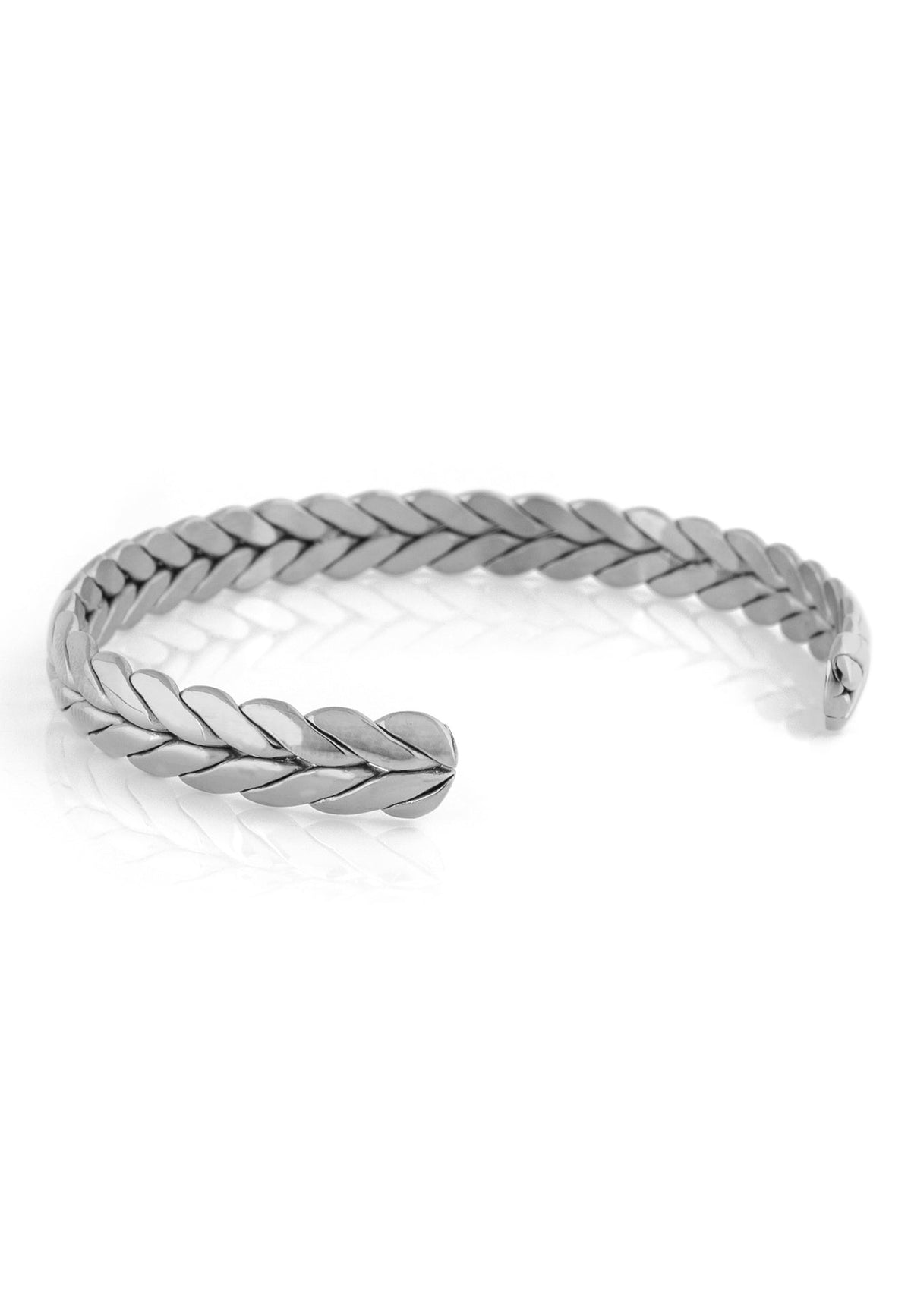 Laurea Laurel Wreath Bangle - Silver