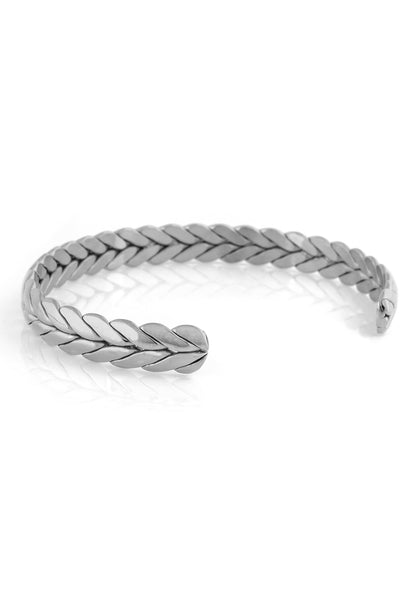 Laurea Laurel Wreath Bangle - Silver