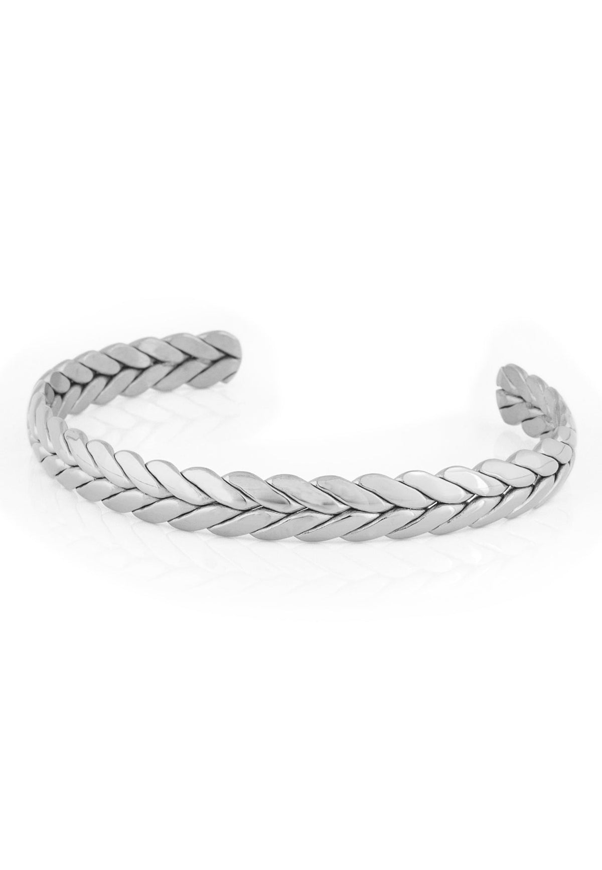 Laurea Laurel Wreath Bangle - Silver