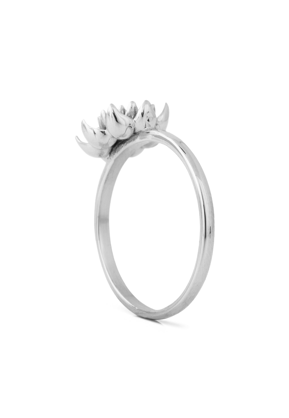 Lotus Ring Silver