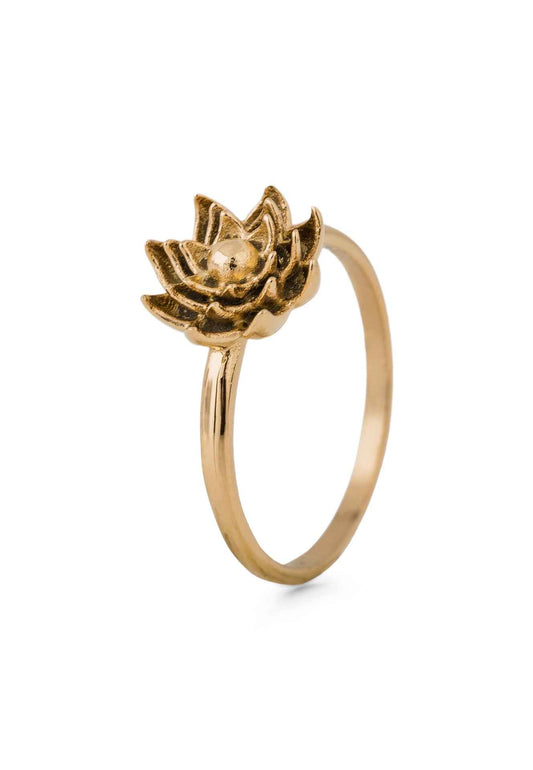 Lotus Ring Gold