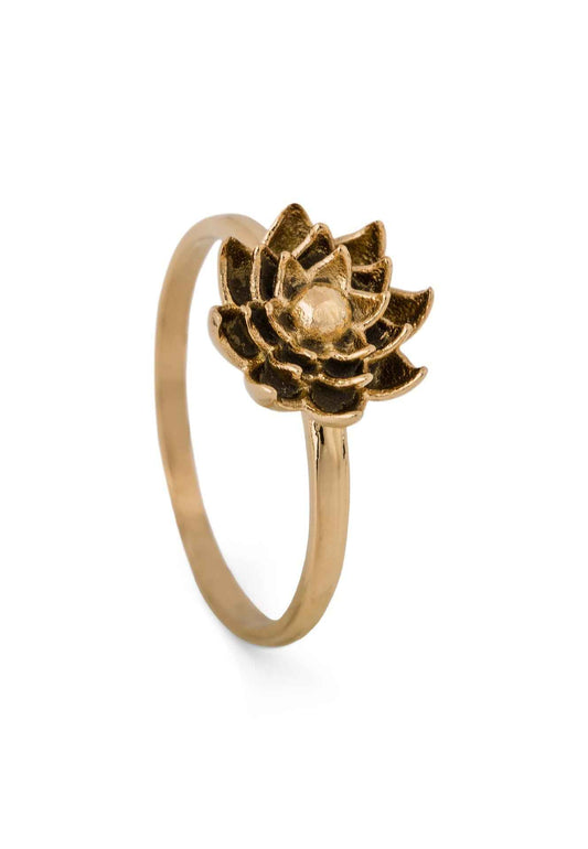 Lotus Ring Gold