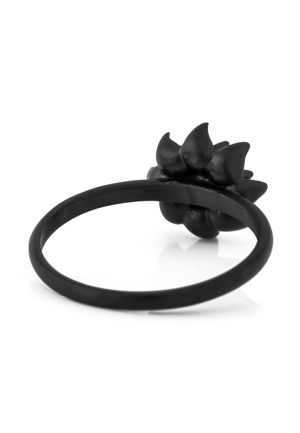 Lotus Ring Matte Black