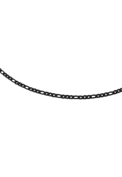 Figaro Chain Magnas Matte Black - 70cm - 3mm