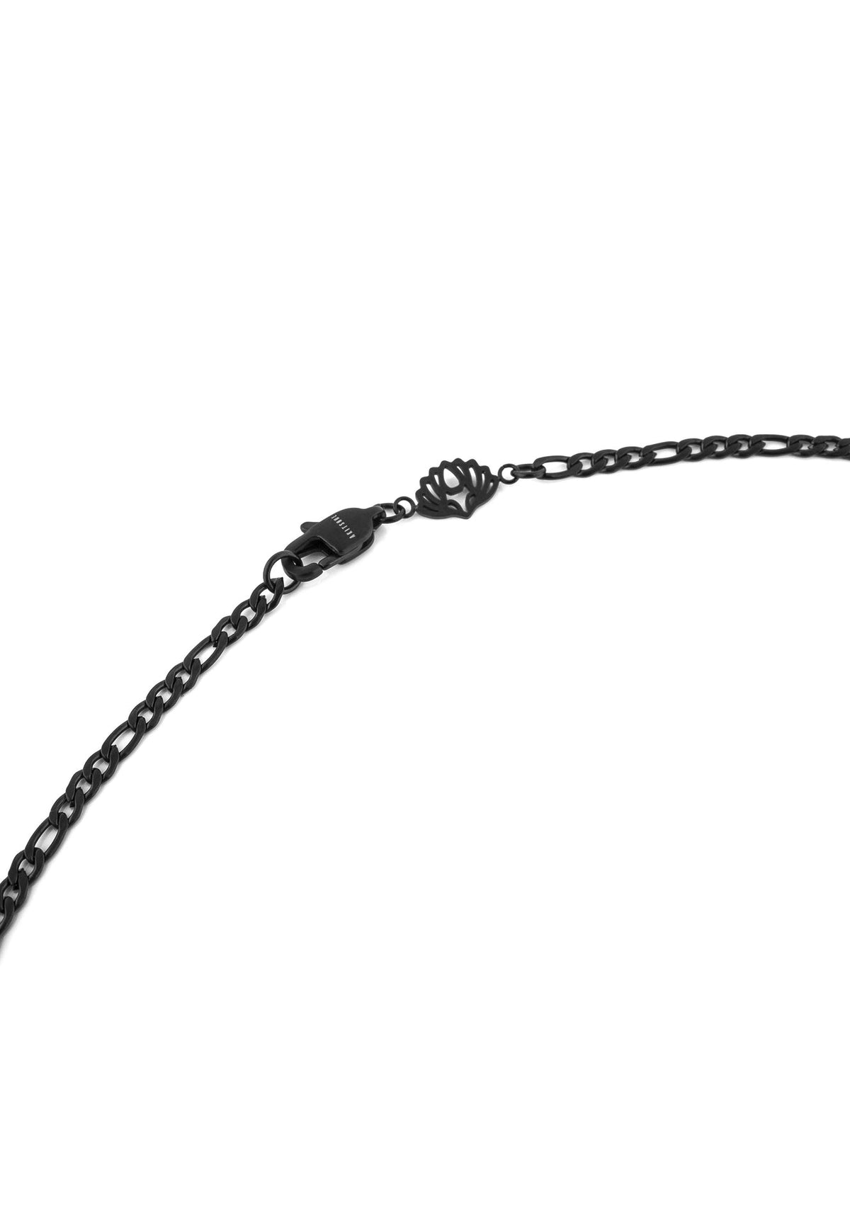 Figaro Chain Magnas Matte Black - 70cm - 3mm