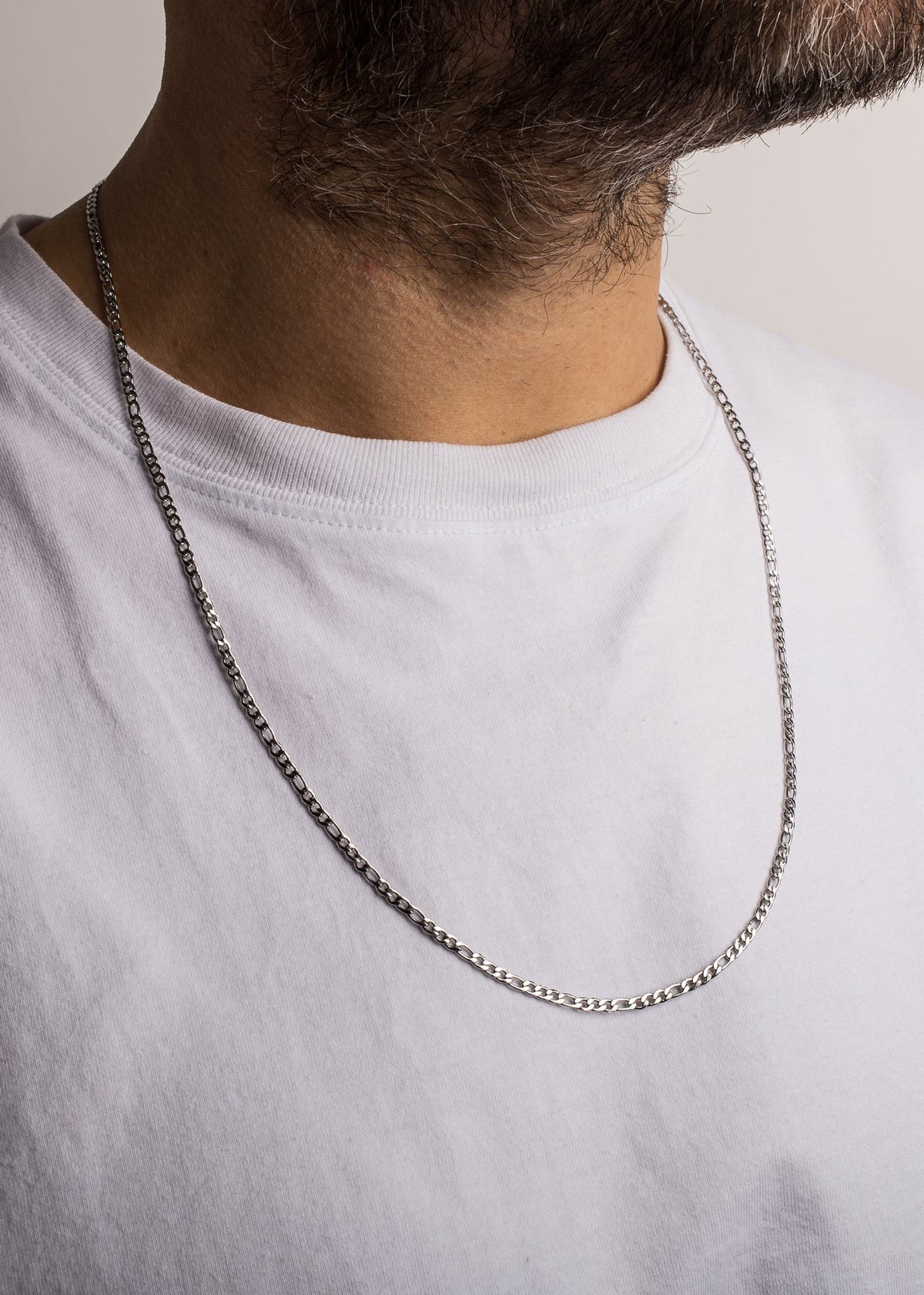 Figaro Chain Magnas Silver - 70cm - 3mm