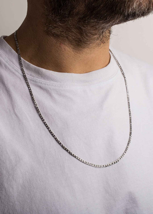 Figaro Chain Magnas Silver - 70cm - 3mm