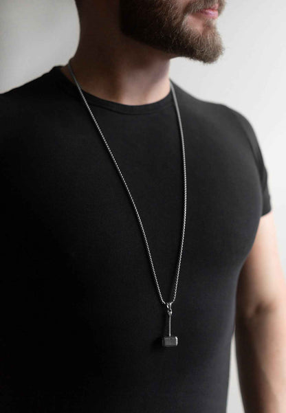 Malleum Pendant / Necklace Silver - 90cm