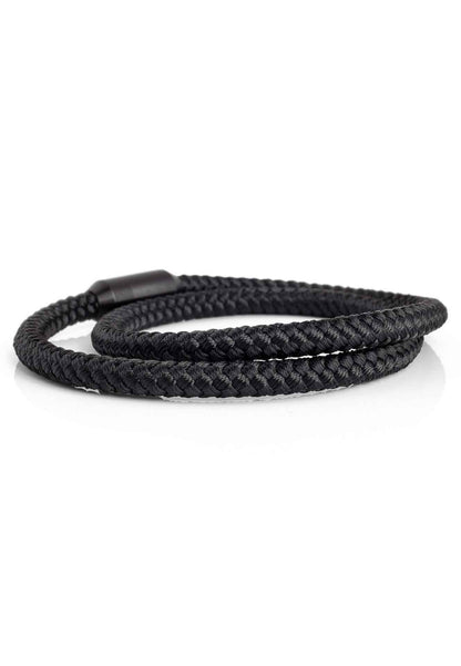 Mare Nylon Bracelet Matte Black - Black
