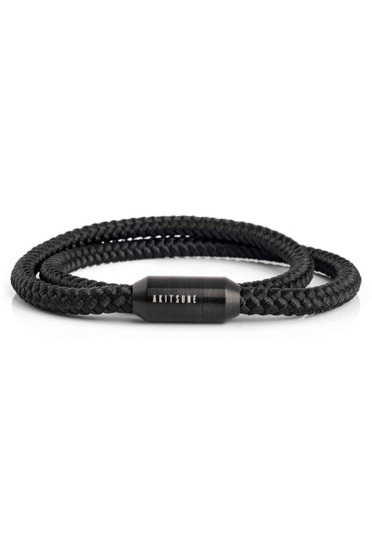 Mare Nylon Bracelet Matte Black - Black