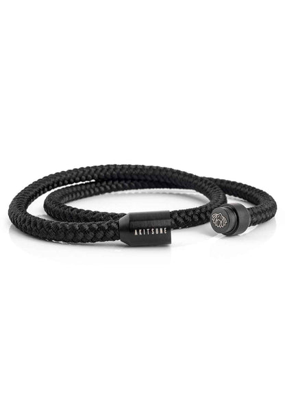 Mare Nylon Bracelet Matte Black - Black