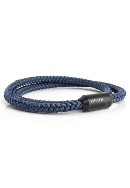 Mare Nylon Bracelet Matte Black - Navyblue