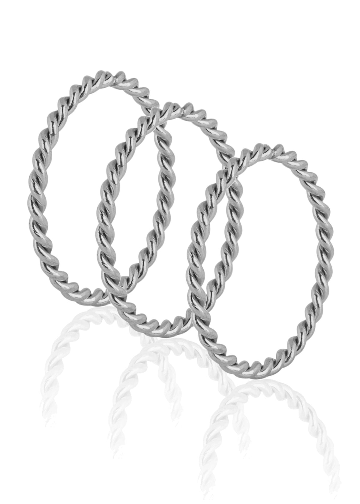 Mare Ring Silver - Set of 3