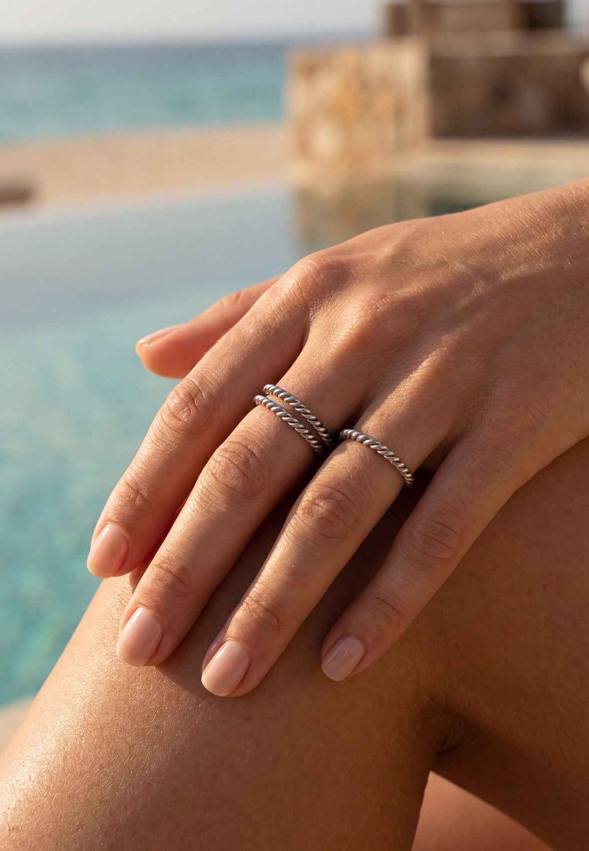 Mare Ring Silver - Set of 3