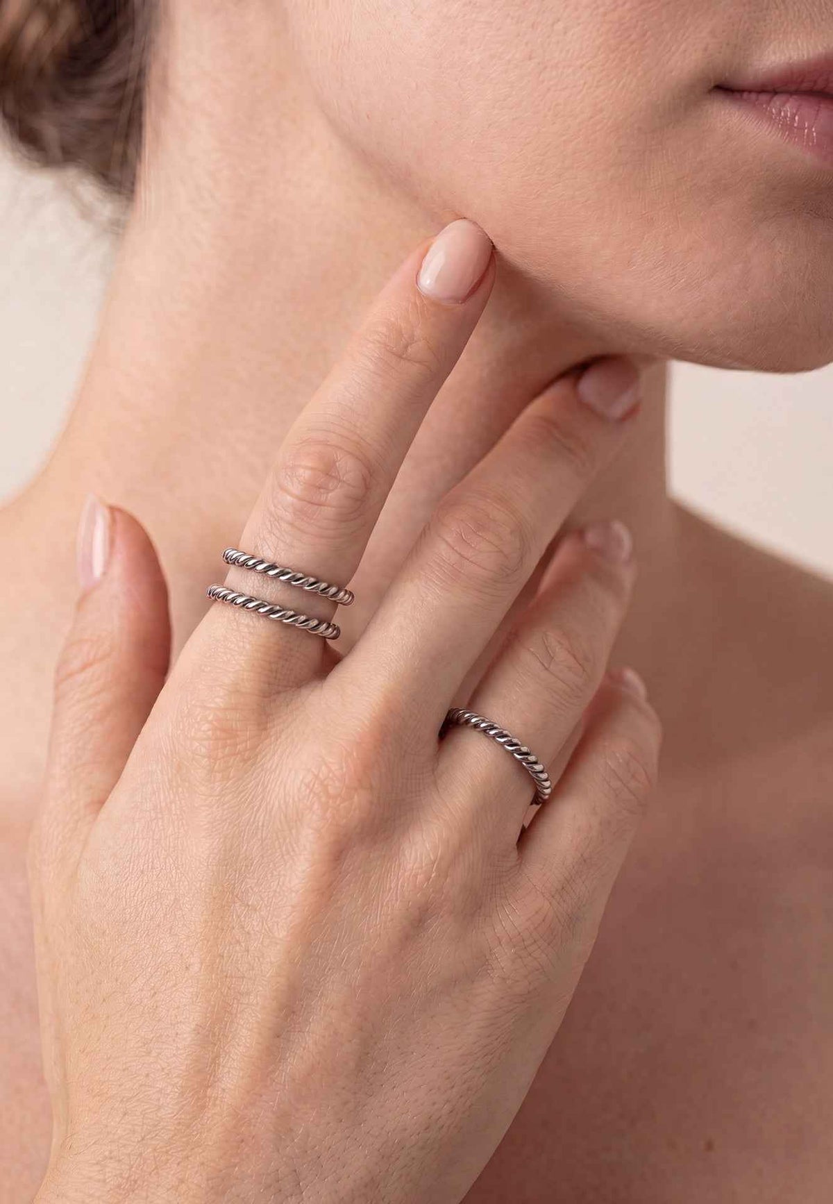 Mare Ring Silver - Set of 3