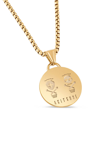 Mortis Pendant / Necklace Gold 70 cm