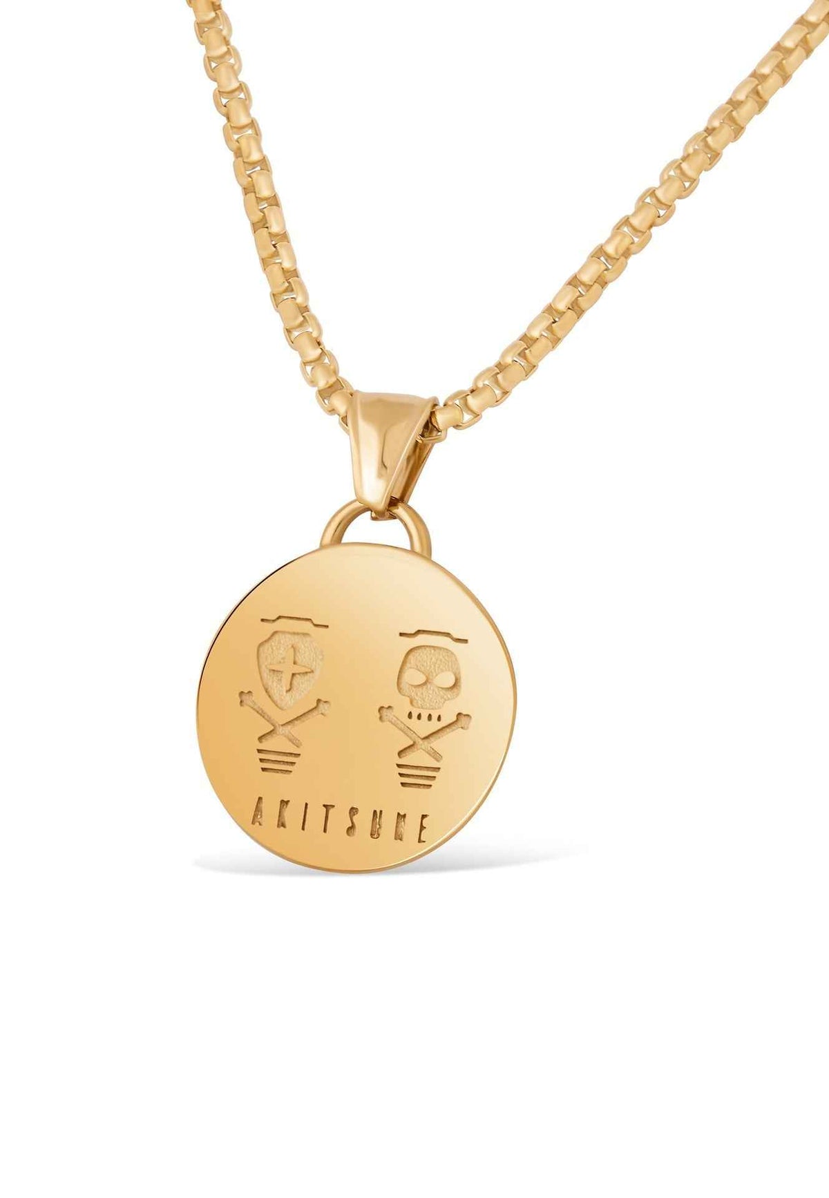 Mortis Pendant / Necklace Gold 70 cm