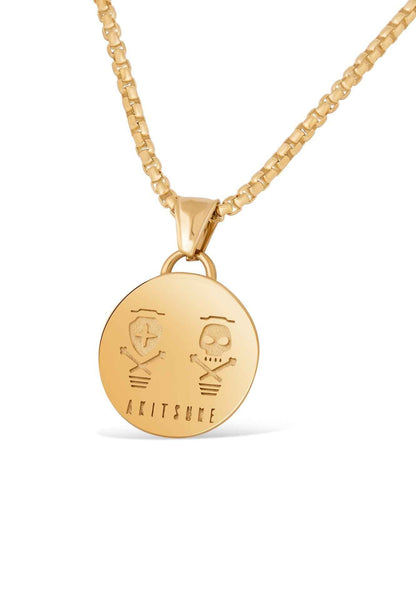 Mortis Pendant / Necklace Gold 70 cm