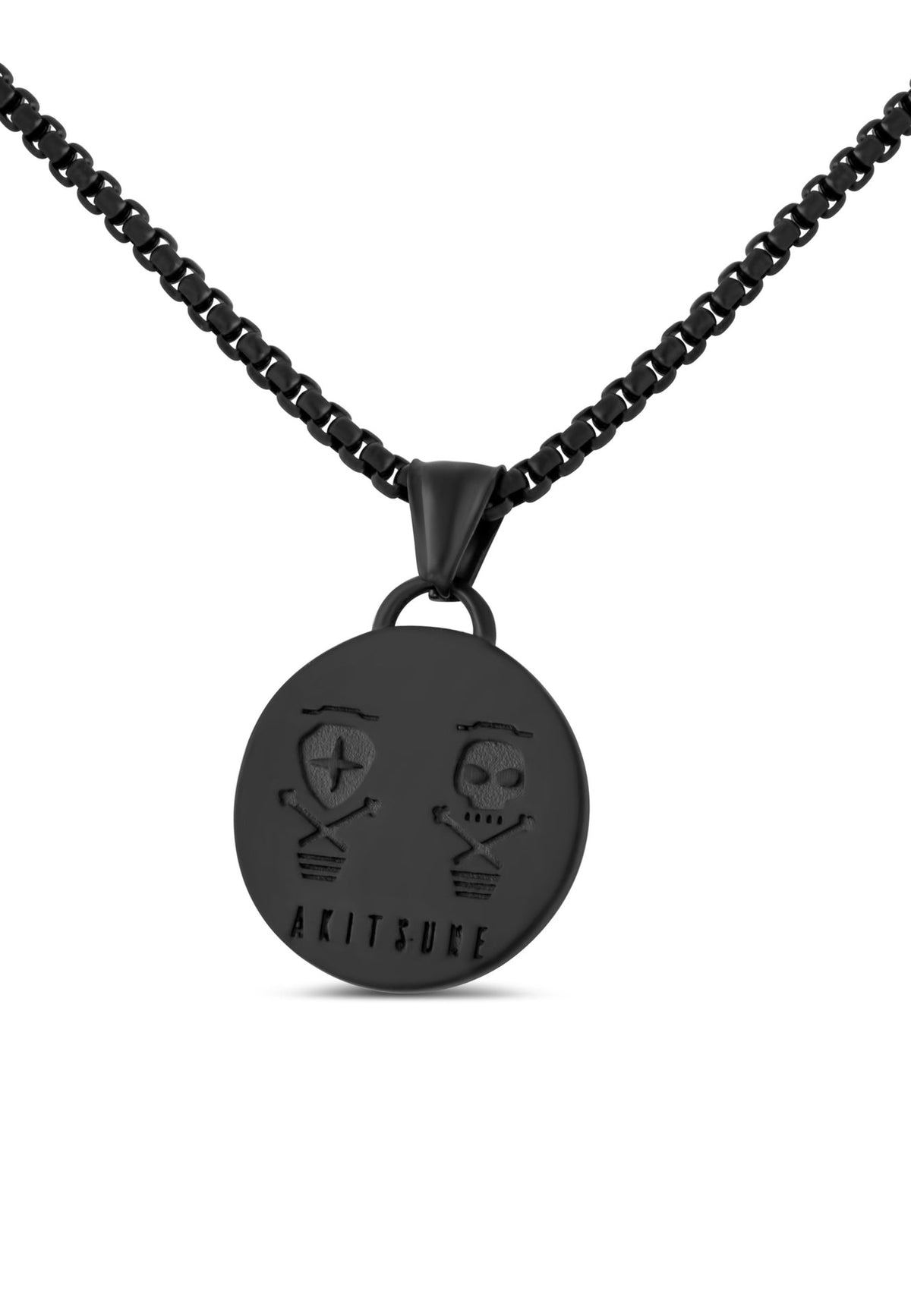 Mortis Pendant / Necklace Matte Black 70 cm
