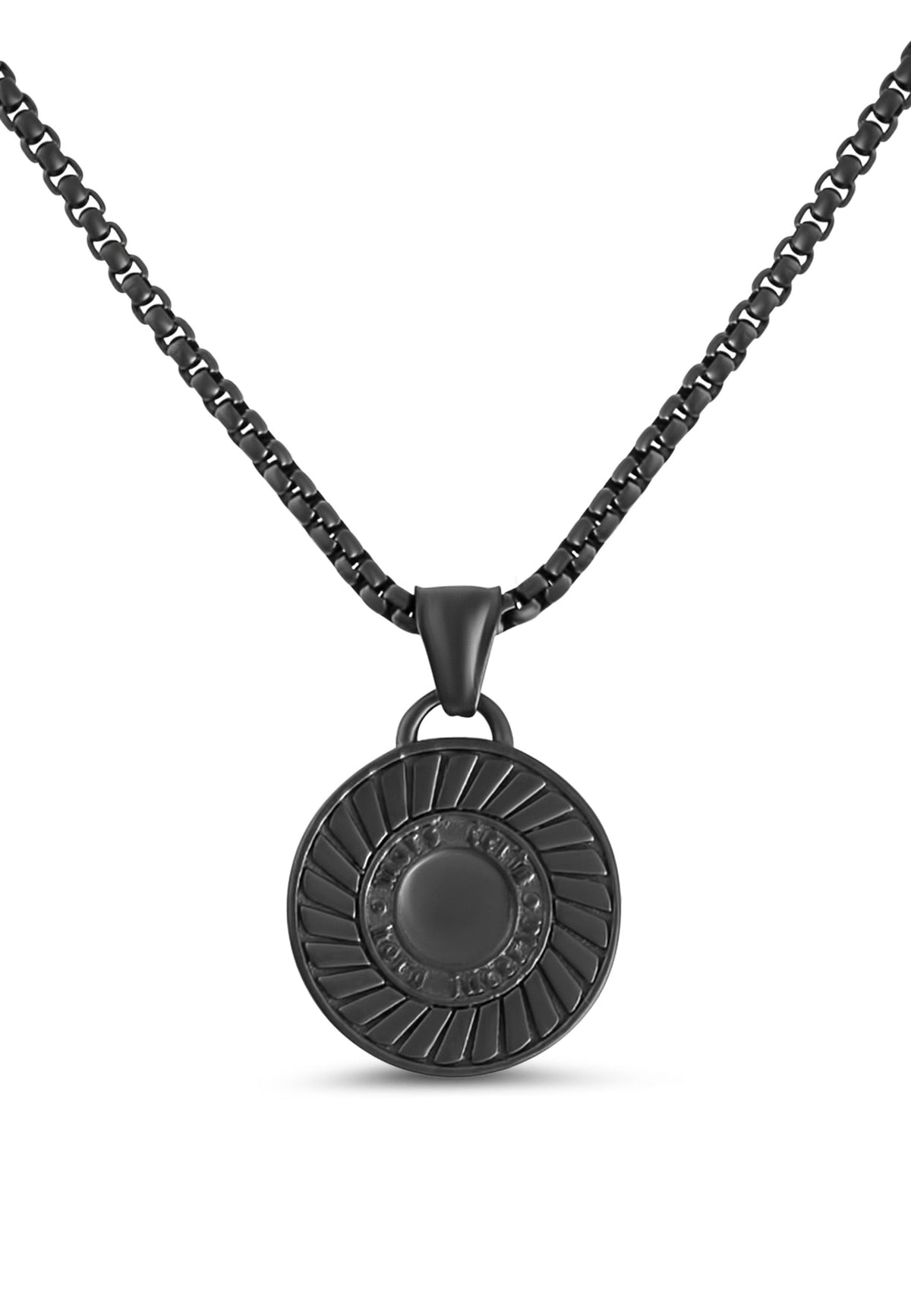 Mortis Pendant / Necklace Matte Black 70 cm