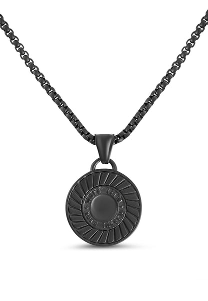 Mortis Pendant / Necklace Matte Black 70 cm