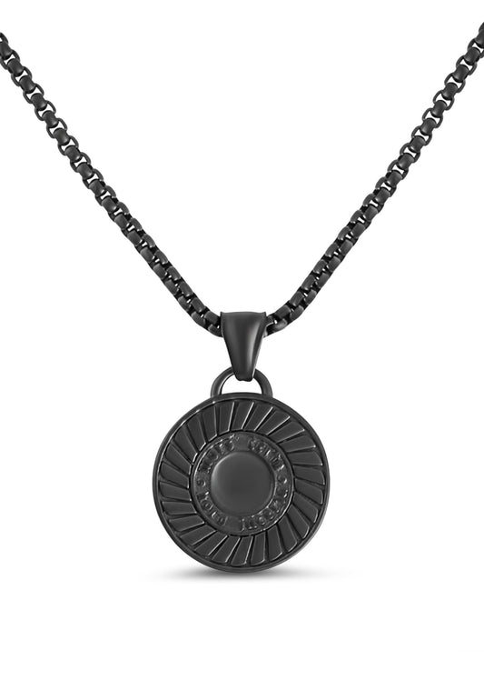 Mortis Pendant / Necklace Matte Black 70 cm